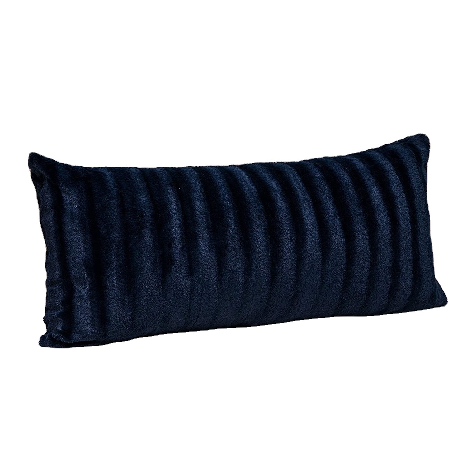 Faux Fur Throw Pillow Cushion 18x40