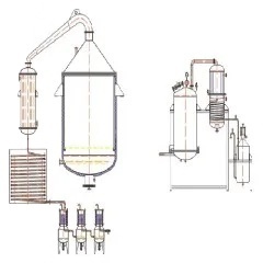 Genyond  solvent extraction essential oil liquid-liquid wiped film evaporator machine for ethanol recovery