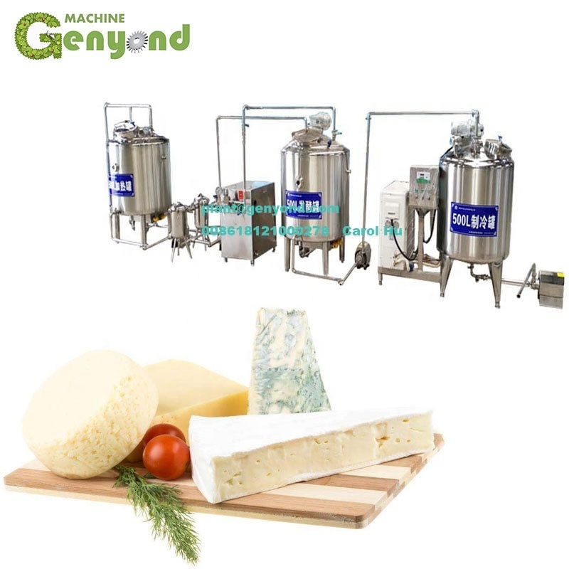 GENYOND Shanghai factory  soft hard Feta Mozzarella Cheddar cheese vat press cooking equipment making machine production line