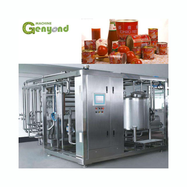 Shanghai factory Tomato paste pulping evaporation sterilization making machine sauce fruit jam ketchup complete production line