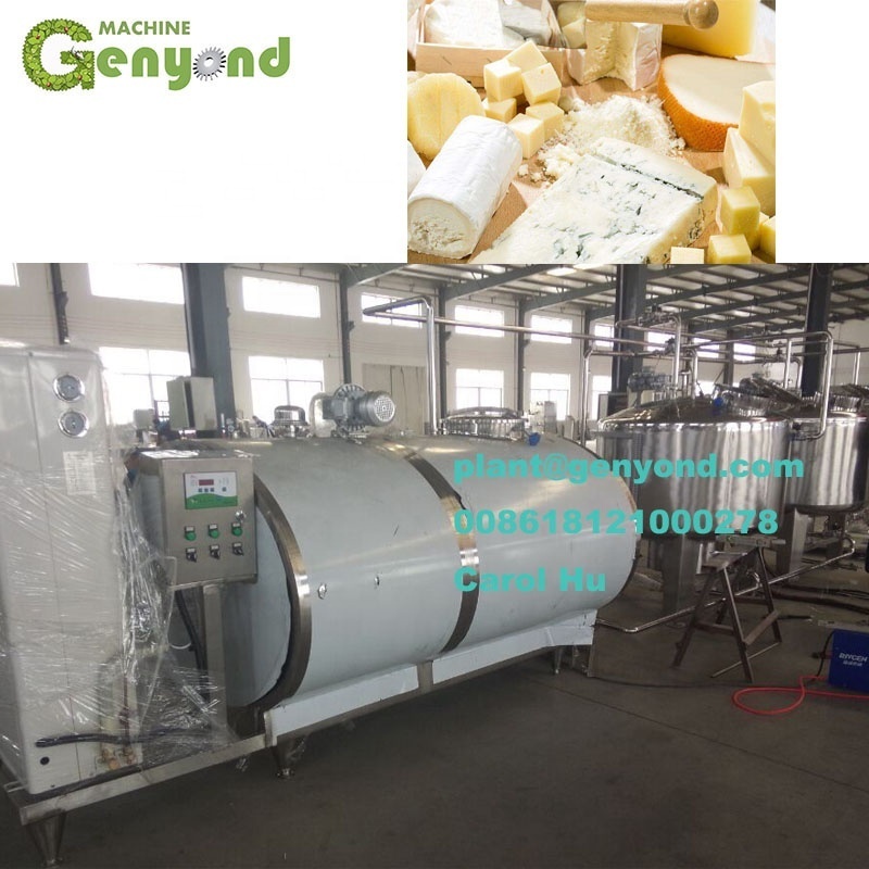 GENYOND Shanghai factory  soft hard Feta Mozzarella Cheddar cheese vat press cooking equipment making machine production line