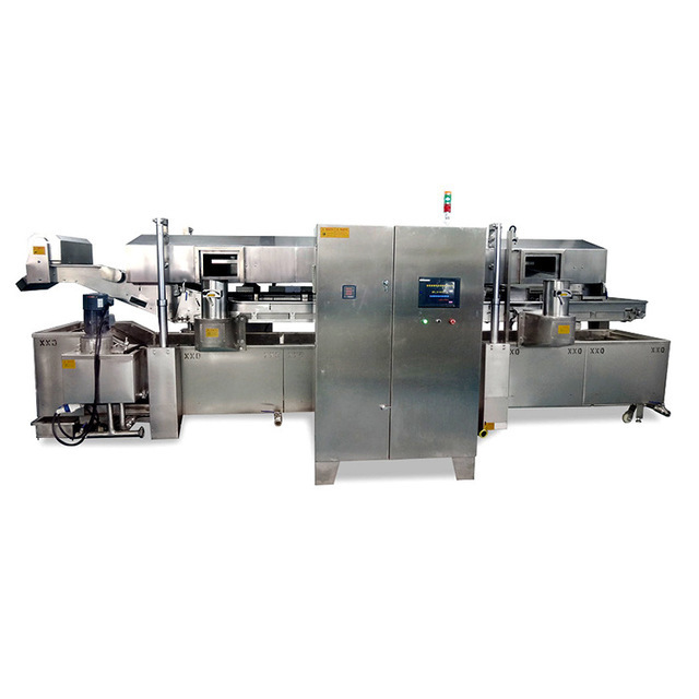 Genyond Full Automatic Commercial Snacks Tortilla Nachos Doritos Corn Chips Extruder Machine With Chip Frier Production Line