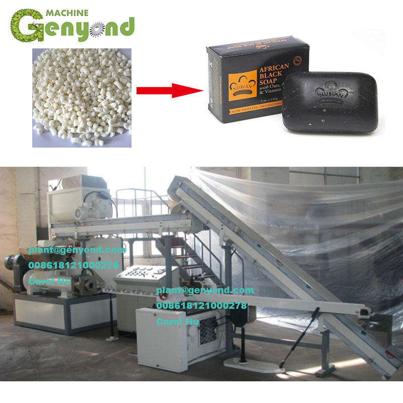 Genyond industrial laundry bath toilet soap bar factory production line forming equipment extruder soap making machine