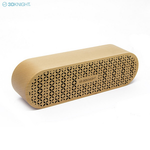 New design wholesale bamboo wooden outdoor portable mini 10W HIFI stereo loud wireless  Bluetooth Speaker