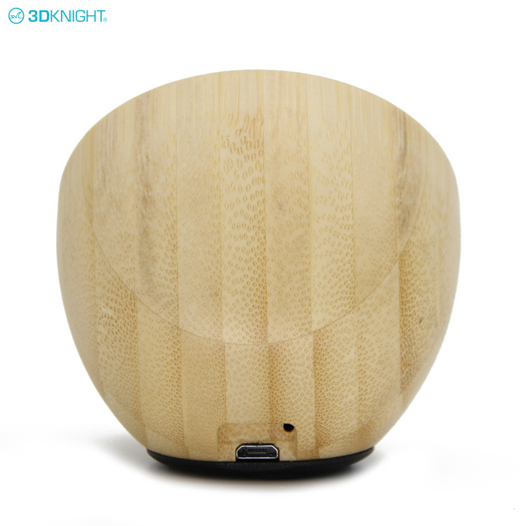 Custom Wooden Bamboo Portable Mini BT Wireless Speaker for Bookshelf Phone Home Computer