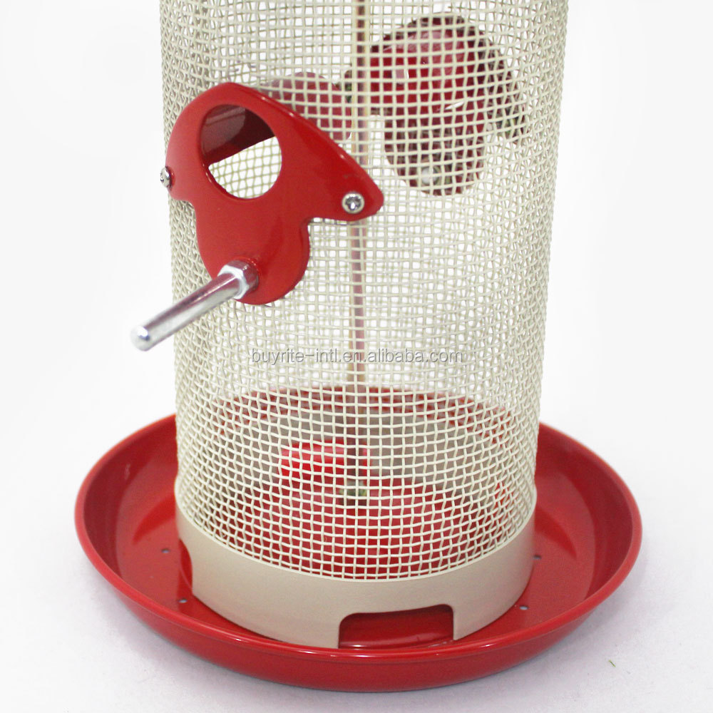 New Style Medium Powder coating Metal Seed Bird Feeder