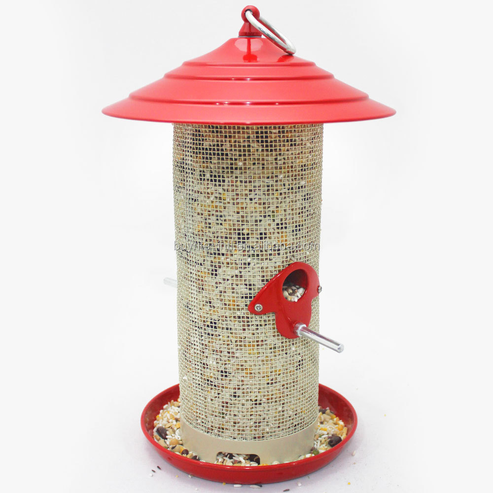 New Style Medium Powder coating Metal Seed Bird Feeder