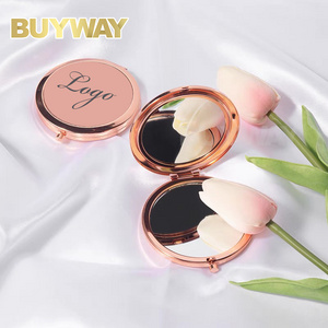 Magnifying Mini Espejos Travel Compact Fold Pocket Logo Bag Mirror Custom Cosmetics Vanity Makeup Handheld Small Round Mirror