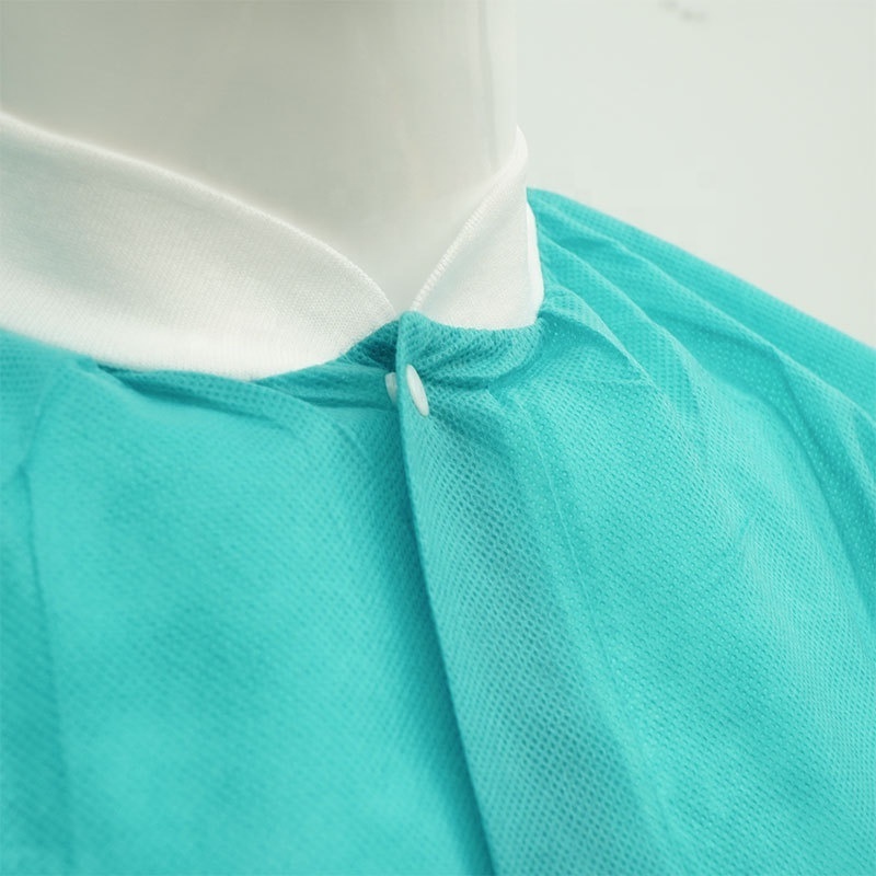 polyester knitted rib collar fabric for medical disposable lab coat lab uniform