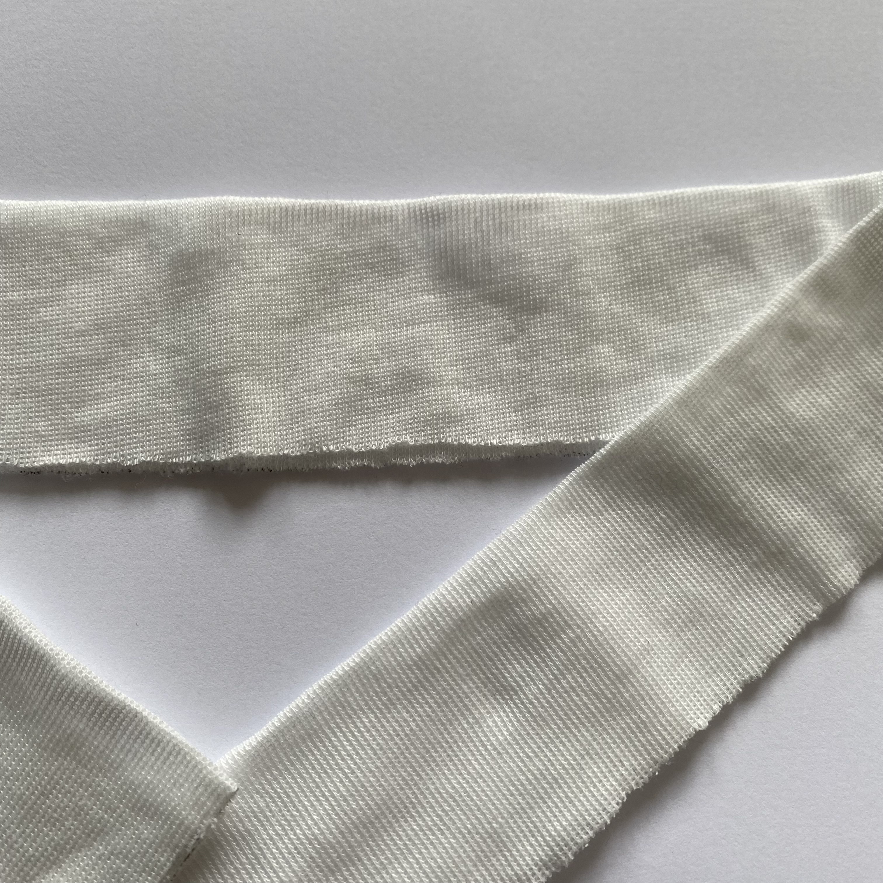 polyester knitted rib collar fabric for medical disposable lab coat lab uniform