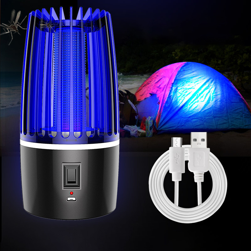 USB Rechargeable Mosquito Killer Lamp Electric Bug Zapper Fly Pest Catcher Trap