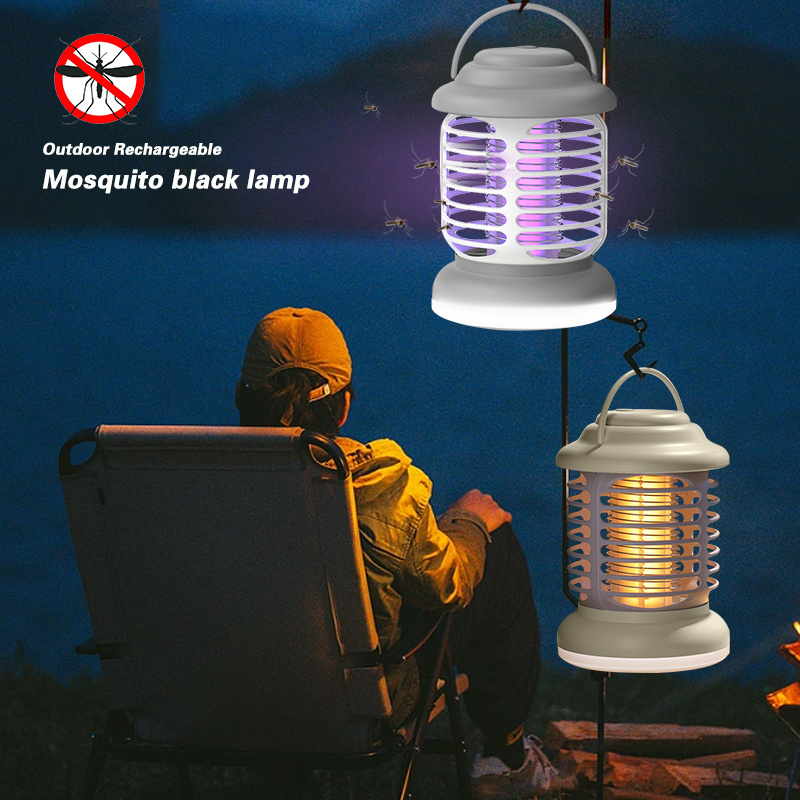 Mosquito Killer Lamp With UV Rechargeable Hand Held LED Bug Zapper