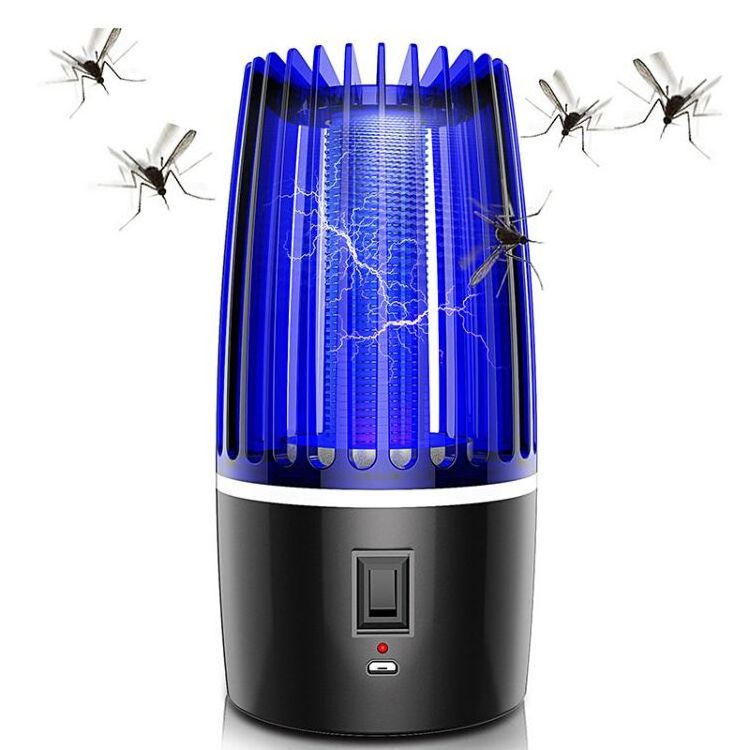 USB Rechargeable Mosquito Killer Lamp Electric Bug Zapper Fly Pest Catcher Trap