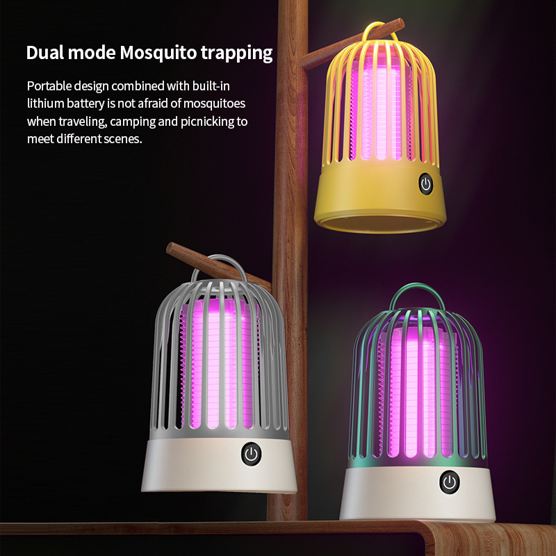 Bug Zapper With Power Grid Moths Killer USB Plug Hangeable Mosquito Killer Lamp