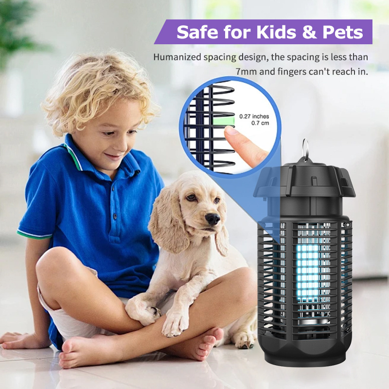 Indoor Bug Zapper With 20W Power Grid Electrocute Mosquito Directly EU Plug Hard Plastic ABS Mosquito Killer Lamp