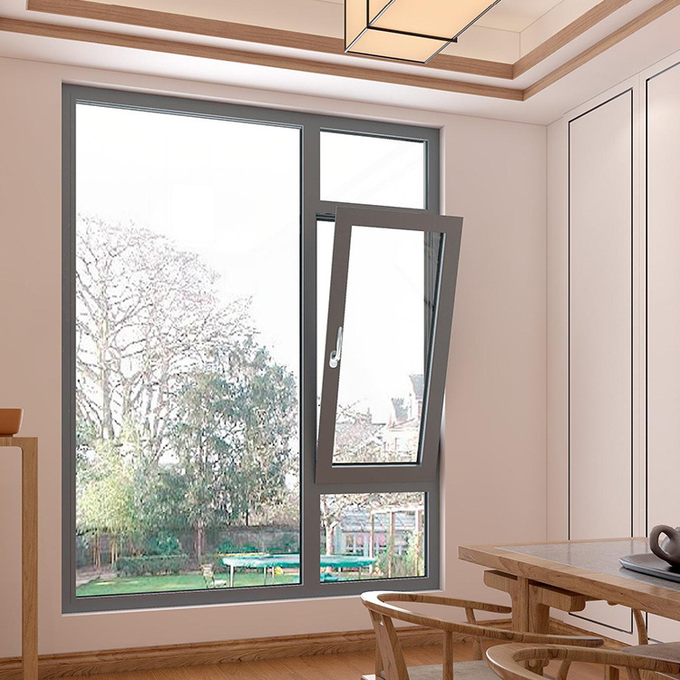 Aluminium Windows Comply With North Double Tempered Glazed Tilt And Turn Window