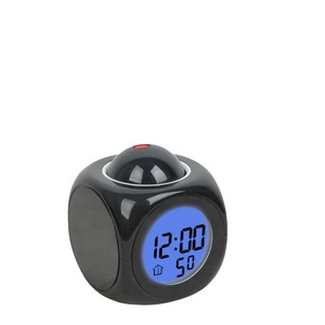 Multifunction Digital Alarm Clock With Voice Talking Led Projection Temperature Night Light Projector