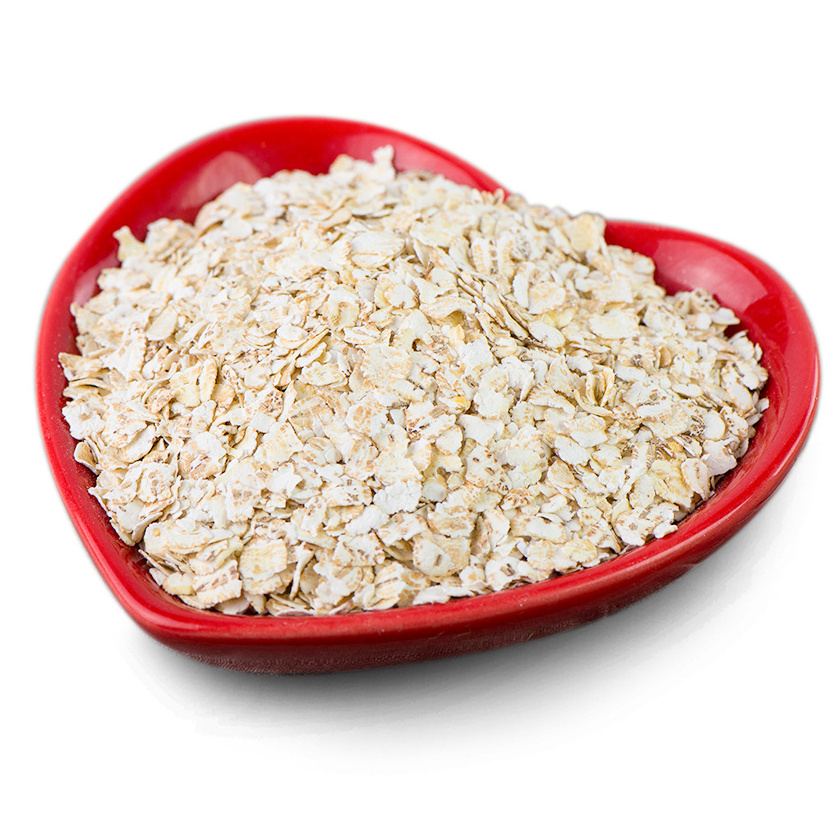 Barley flakes of instant cooking breakfast cereal