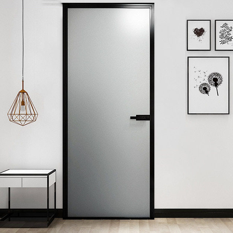 Onsite Installation Single Security Bathroom Door Aluminium Swing Door