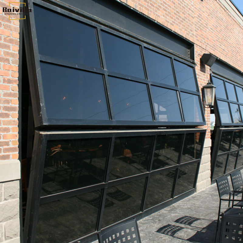 Aluminum Storefront Vertical Sliding Bi-folding Up Windows And Doors Product For USA