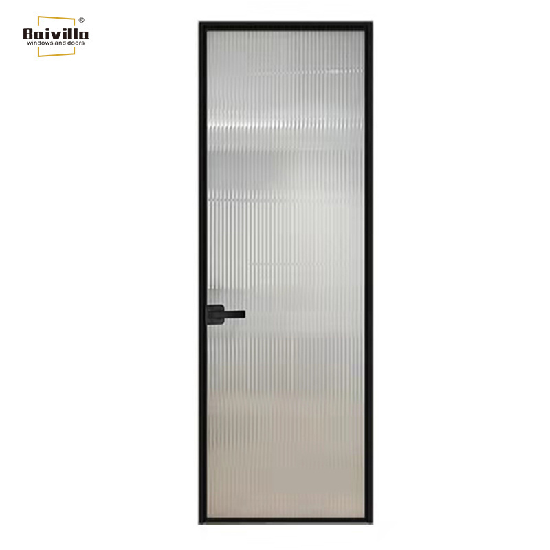 Foshan Cheap Price Bathroom Doors Nigeria Aluminium Glass toilet Door