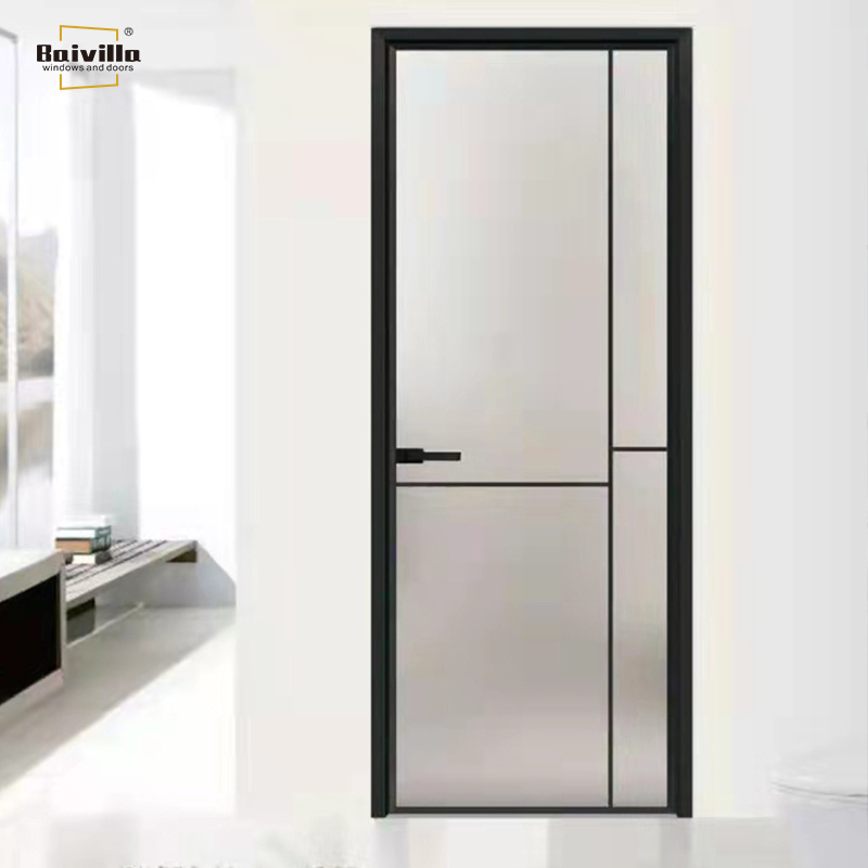 Foshan Cheap Price Bathroom Doors Nigeria Aluminium Glass toilet Door