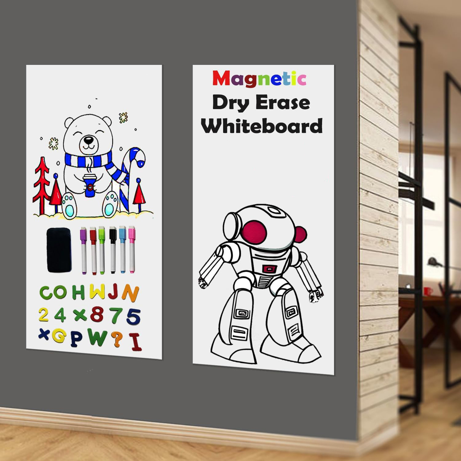 Soft Dry Erase White Wall Magnetic Board PET Whiteboard For Fridge custom Writing Board Sticker