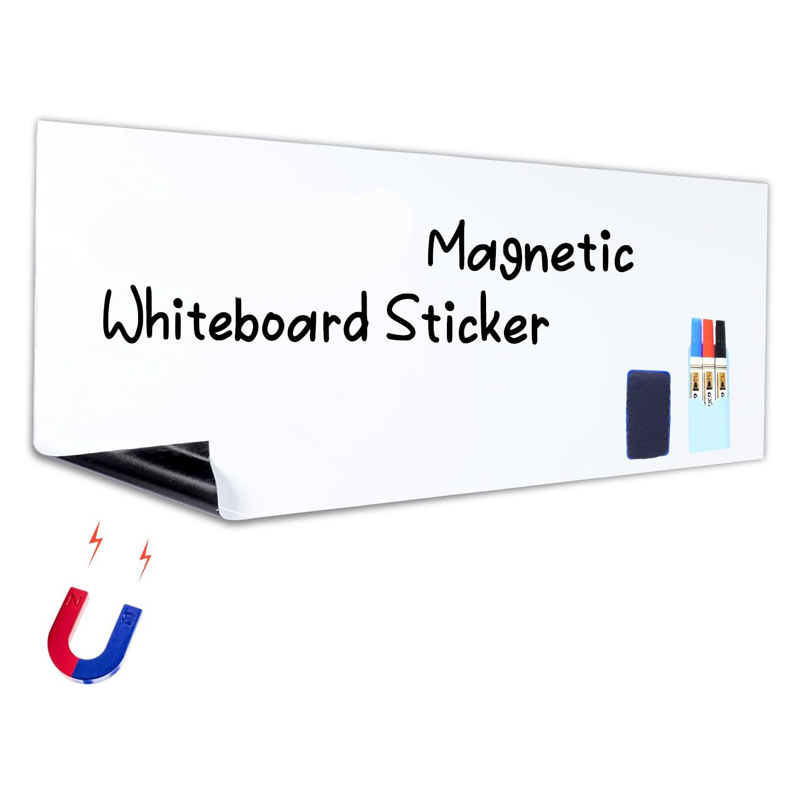 Soft Dry Erase White Wall Magnetic Board PET Whiteboard For Fridge custom Writing Board Sticker