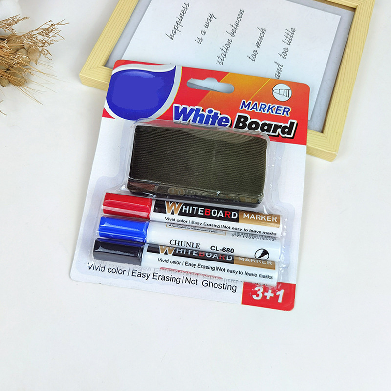 Wholesale White Board Marker Pen Dry Erase marker school office stationery Whiteboard Marker set with whiteboard eraser