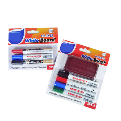 Wholesale White Board Marker Pen Dry Erase marker school office stationery Whiteboard Marker set with whiteboard eraser