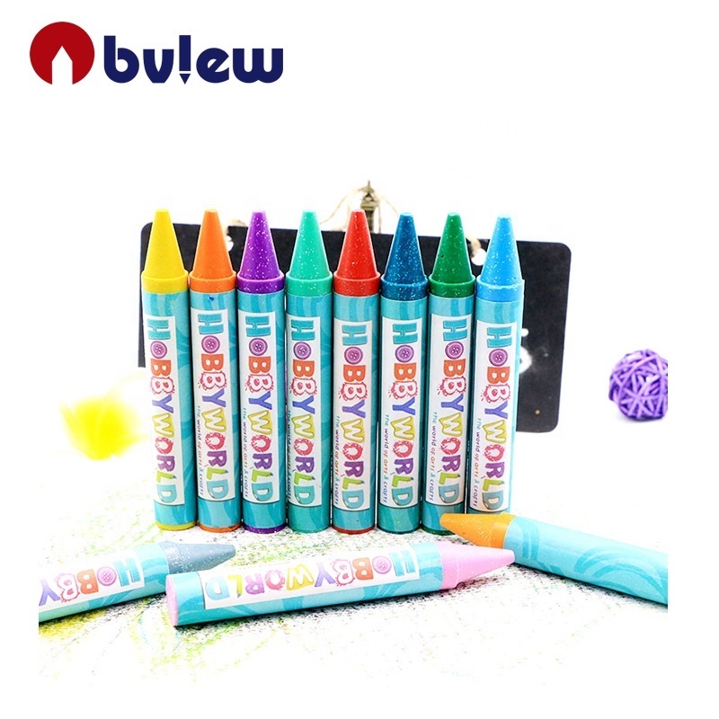 Hot Selling 100% Safety 30 Colors Jumbo  Metallic Color Wax Crayons For Kids