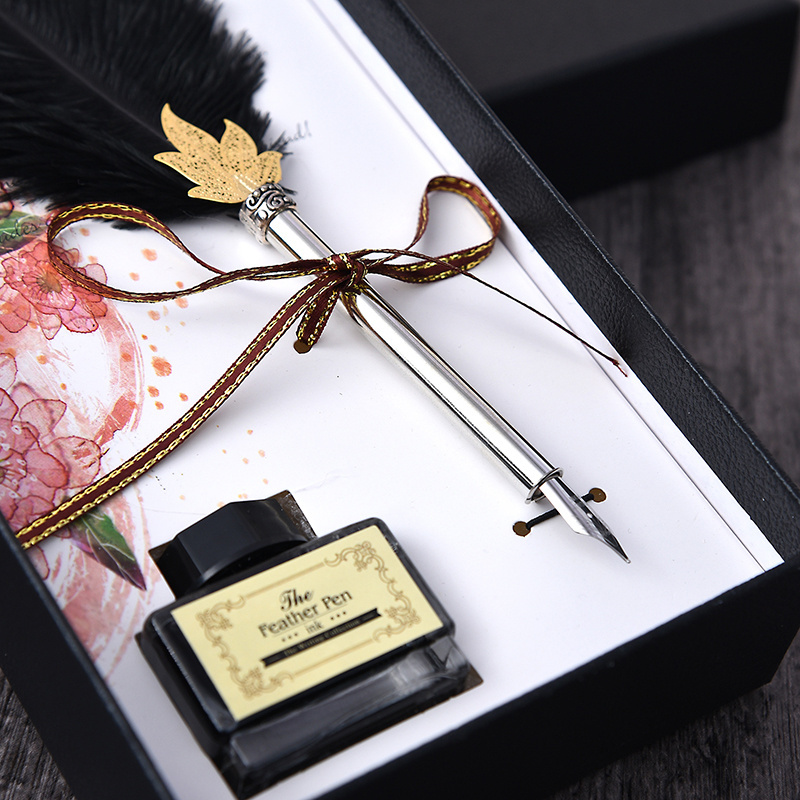 Bview Art Harry Potter Writing Quill Ink Dip Feather Pen set For Christmas Gifts