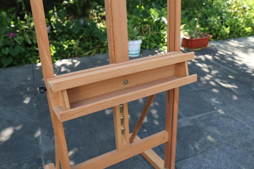 Newest Beech Wood Floor Easel Beechwood Holder Floor Stand For Display Paintings, Portraits