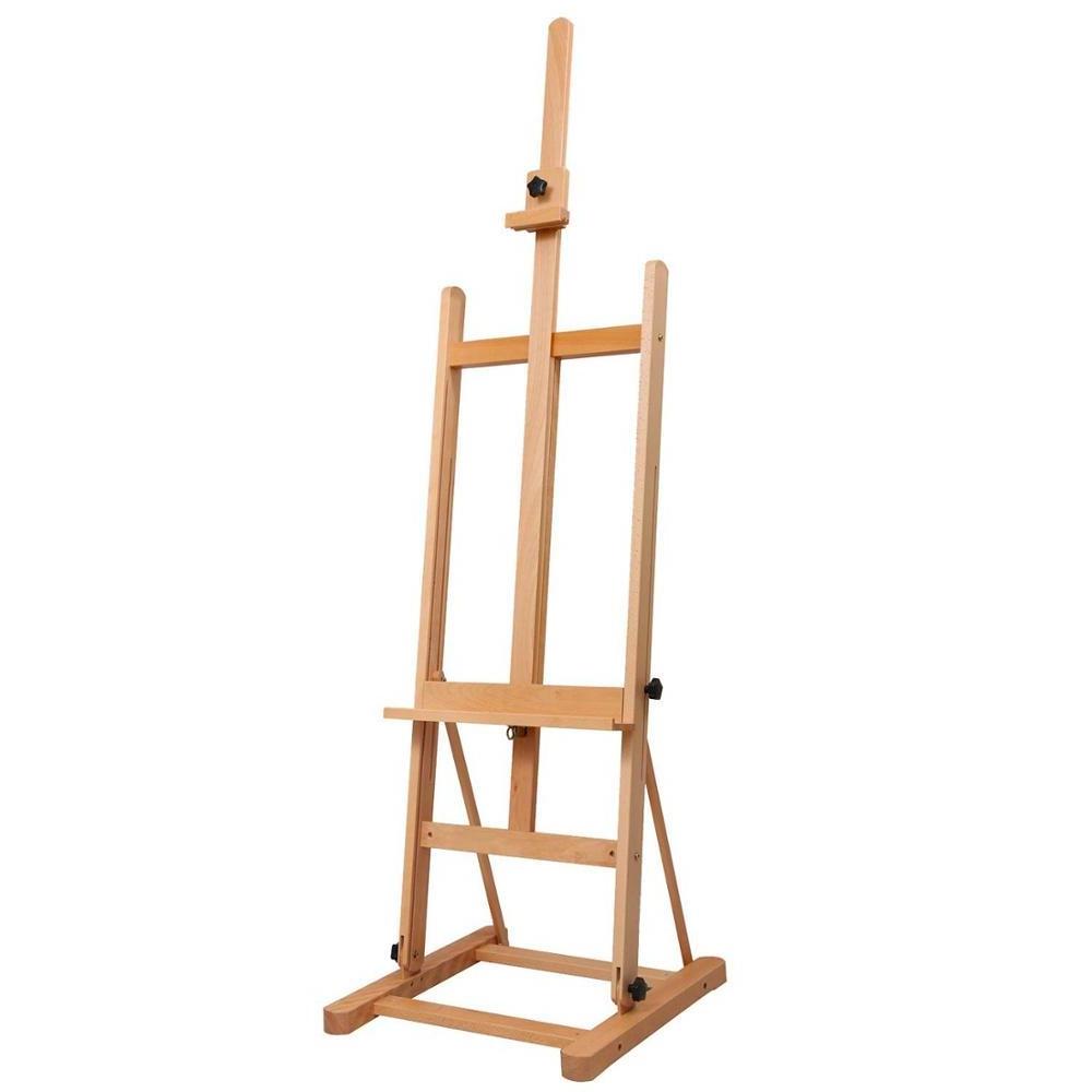 Newest Beech Wood Floor Easel Beechwood Holder Floor Stand For Display Paintings, Portraits