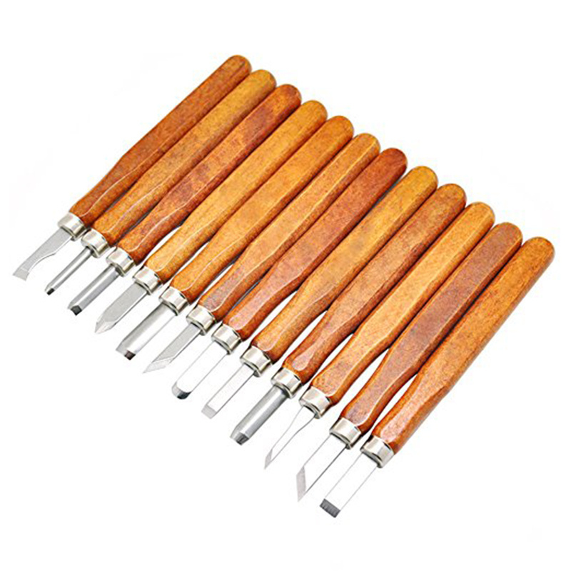 SK2 Carbon Steel Wood Handle Carving Tools Kit for Rubber, Pumpkin, Soap, Vegetables