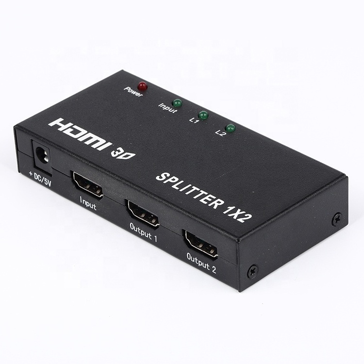 Support 1080P HDCP 1.2 protocol compliant 1*2 HD Splitter