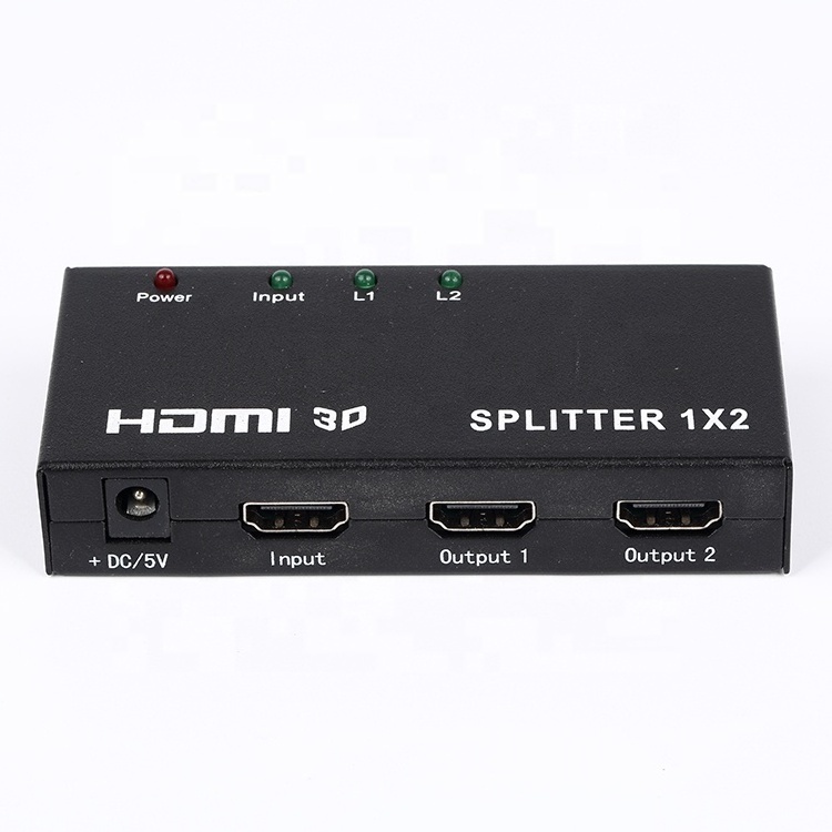 Support 1080P HDCP 1.2 protocol compliant 1*2 HD Splitter