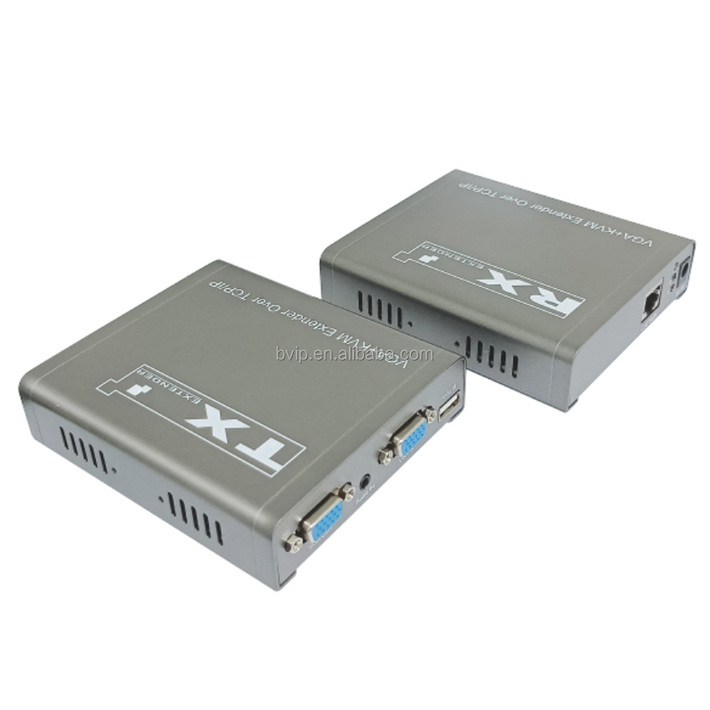 200M VGA KVM hd Extender Transmitted Over Cat5e/6 Cable Video Converter Audio Extender With USB