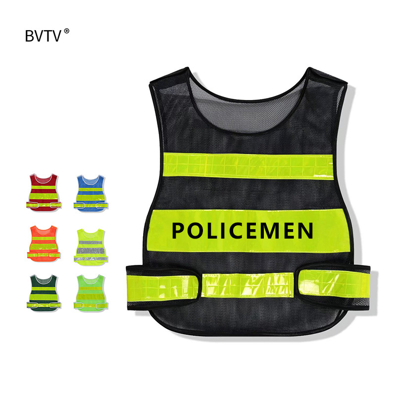 OEM Wholesale  Volunteer Advertising Tools work Reflective Mesh Hi Vis Vest