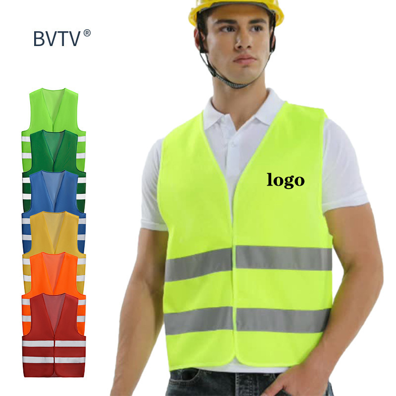 Custom Icon Work Advertising Traffic Running Bike Hi Vis Reflective Safety Vest