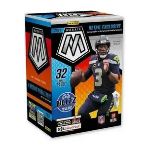 Original Brand New 2021 Panini Mosaic Football MEGA Box playing cards