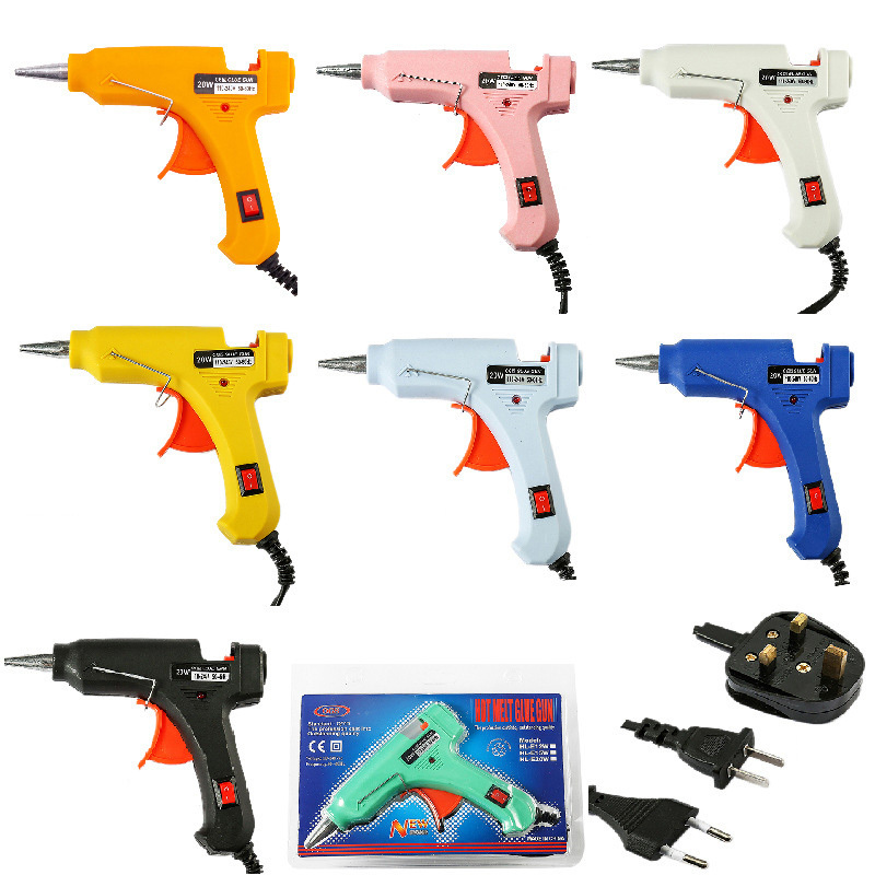 Mini Hot Glue Gun Fast Preheating Hot Melt Glue Gun 20W Power for Quick Home Repairs Arts Crafts DIY & Festival Decorations