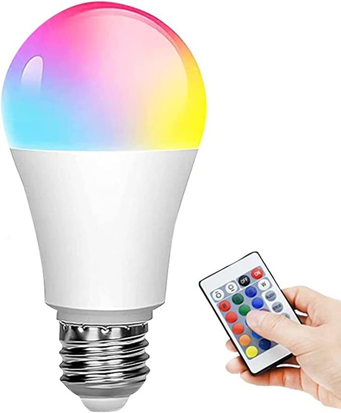 LED 12W E27 RGB 16 Multi Color Changing Light Bulb with Remote Control