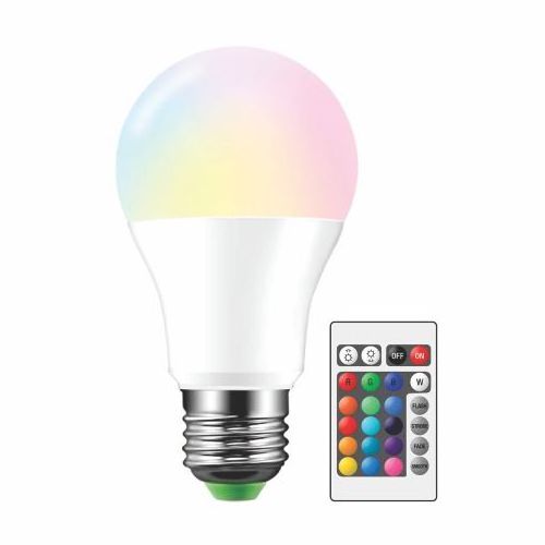 LED 12W E27 RGB 16 Multi Color Changing Light Bulb with Remote Control