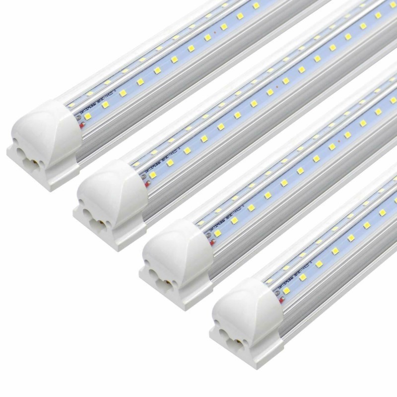 4ft 8ft T8 Led Tubes Light 3ft 4ft 5ft 6ft 8ft V Shaped Led Cooler Door Tubes Lighting Freezer double row shop lights fixture