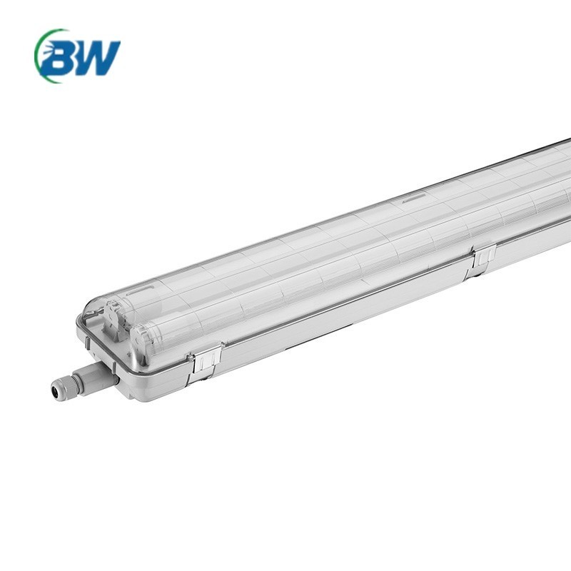 tuv 2ft 4ft 5ft led tube t8 2x36w ip65 waterproof tri proof industrial led light fixture