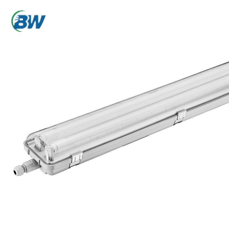 tuv 2ft 4ft 5ft led tube t8 2x36w ip65 waterproof tri proof industrial led light fixture