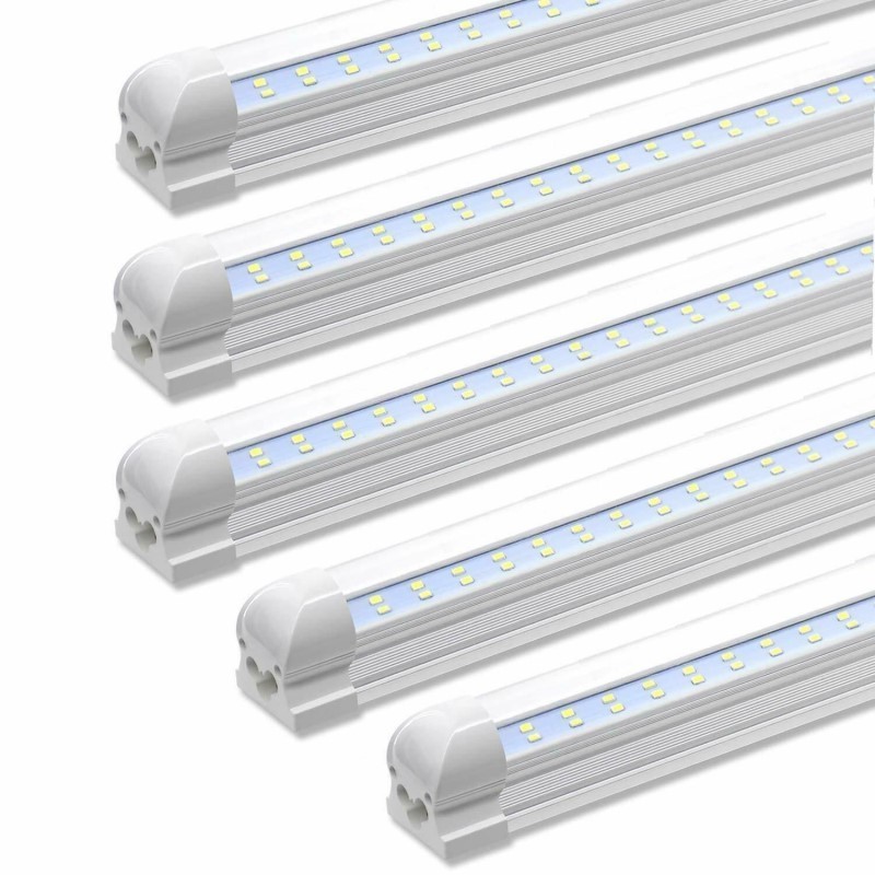 4ft 8ft T8 Led Tubes Light 3ft 4ft 5ft 6ft 8ft V Shaped Led Cooler Door Tubes Lighting Freezer double row shop lights fixture