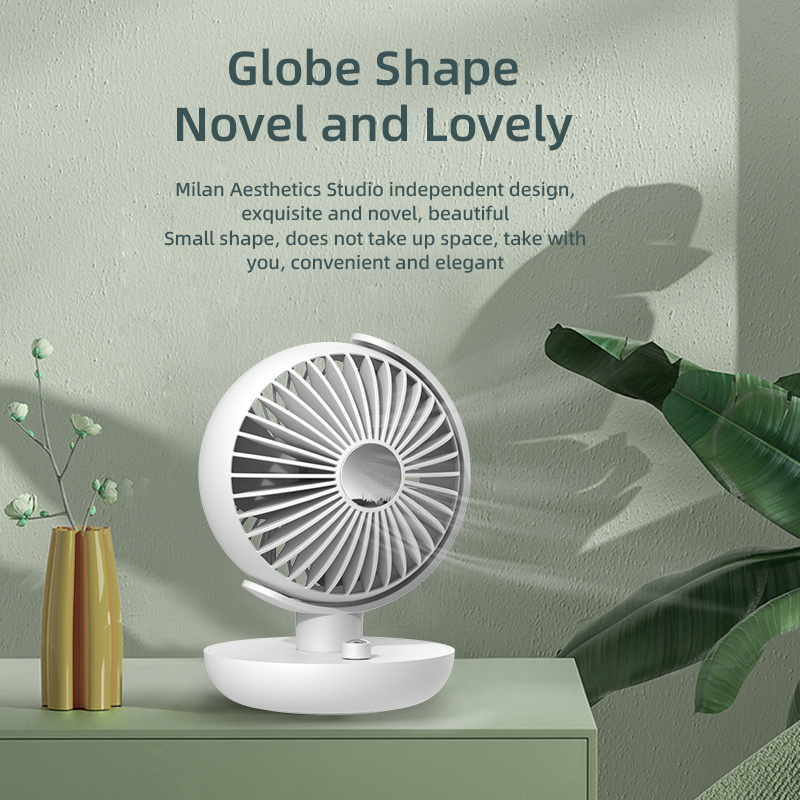 Smart Desktop Fan High Speed Portable Turbo Table Oscillation Air Globe Desktop Circulating Fan Home appliance Child Lock