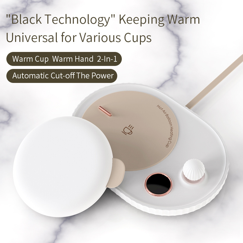 D109 for  Hot selling gift heating coaster temperature control smart coffee cup warmer Hot Air Balloon Heating Cup